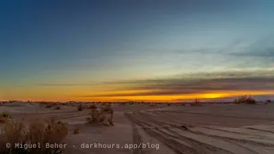 Sunset over the Great Salt Lake Desert from the Knolls Recreation Area