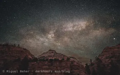 Milky Way over Zion National Park