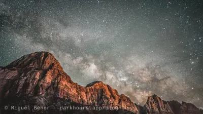 Milky Way over Zion National Park