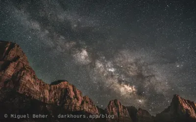 Milky Way over Zion National Park
