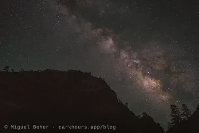 Milky Way over Zion National Park
